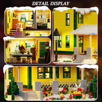 Christmas House Building Set with Light for All Ages