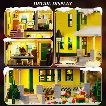 Christmas House Building Set with Light for All Ages