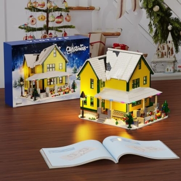 Christmas House Building Set with Light for All Ages