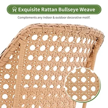 OC Orange-Casual Patio Dining Chair Set of 2 - Elegant & Durable