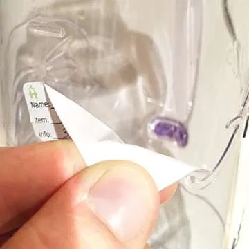 500 Large Writable Food Labels for Easy Meal Prep Organization