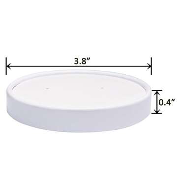 Belinlen 40 Count 16oz Frozen Dessert Containers with Lids