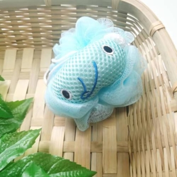 Fun Loofah Sponge Set for Kids, Safe Bath Toy Gift