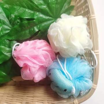 Fun Loofah Sponge Set for Kids, Safe Bath Toy Gift