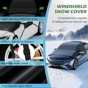 Windshield Snow Cover for Ice and Snow - Easy Fit