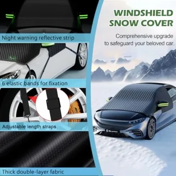Windshield Snow Cover for Ice and Snow - Easy Fit