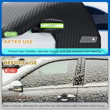 Windshield Snow Cover for Ice and Snow - Easy Fit