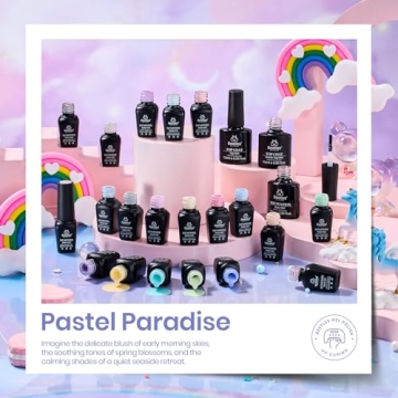 Beetles Gel Polish 23Pcs Pastel Nail Set with Coats