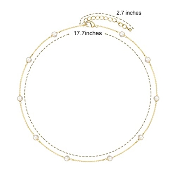 Cowlyn Pearl Choker - Elegant 18K Gold Plated Necklace