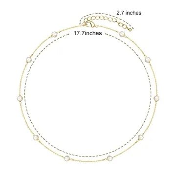 Cowlyn Pearl Choker - Elegant 18K Gold Plated Necklace