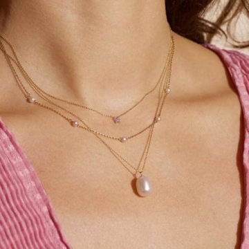 Cowlyn Pearl Choker - Elegant 18K Gold Plated Necklace