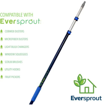 Eversprout Cobweb Duster - Lightweight with Extension Pole