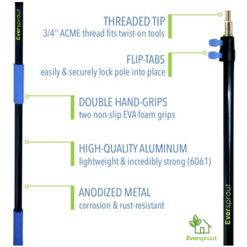 Eversprout Cobweb Duster - Lightweight with Extension Pole