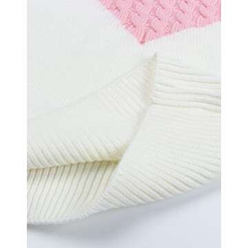 Alsol Lamesa Women's Cute Heart Sweater - Cozy & Stylish