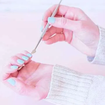 Malva Belle Cuticle Pusher & Spoon Nail Cleaner - Cuticle Remover & Under Nail Cleaner Tool - Stainless Steel Cuticle Pusher Tool - Nail Cleaner - For Women - Cuticle Care Kit