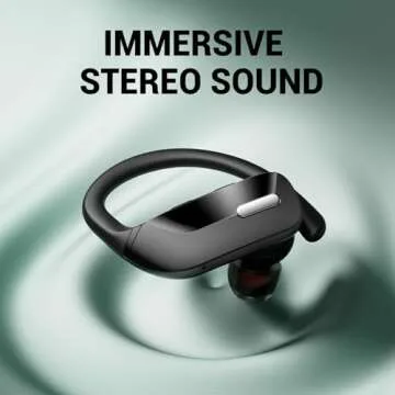 OCC Wireless Earbuds with Earhooks, 80Hrs Bluetooth Headphones for Sports