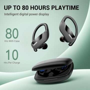 OCC Wireless Earbuds with Earhooks for Active Lifestyle