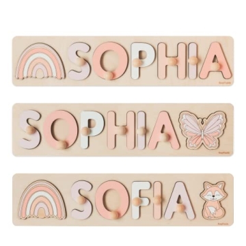 Personalized Name Puzzle Montessori Toy - Perfect Nursery Decor