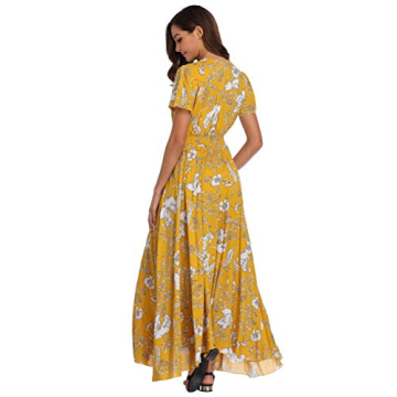 Stylish Vintage Floral Maxi Dress for Summer Events