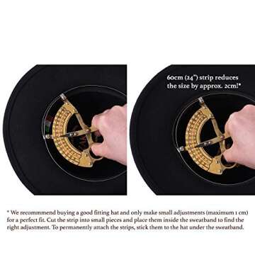 ZAKIRA Hat Size Reducer Foam Tape Roll for Perfect Fit