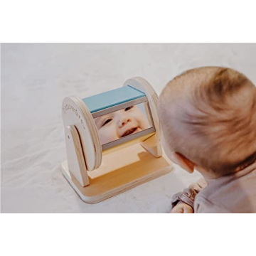 Montessori Rainbow Spinning Toy Drum for Babies 3M-2Y