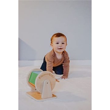 Montessori Rainbow Spinning Toy Drum for Babies 3M-2Y