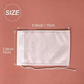 YQL Cold Brew Coffee Filter Bags - 50PCS, No Mess Brewing for Coffee & Tea