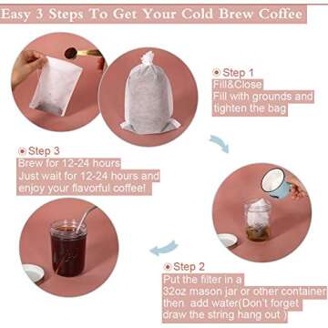 YQL Cold Brew Coffee Bags - Disposable & Convenient