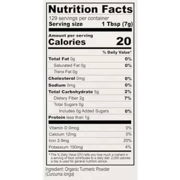 Anthony's Organic Turmeric Root Powder, 2 lb, Curcumin Powder, Gluten Free & Non GMO (Pack of 1)