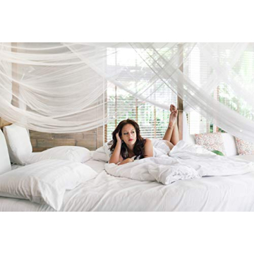 Natural Swiss Shield EMF Protection Bed Canopy King Size