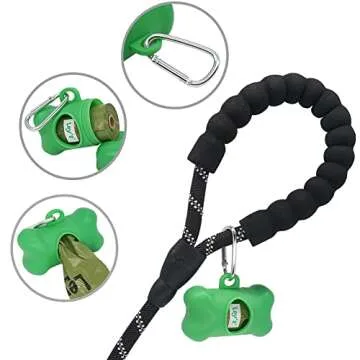 Ley's Dog Poop Bags 360 Count, Biodegradable Poop bags Extra Thick Strong, Eco-Friendly Dog Waste Bag, Doggie Bag Refill Rolls