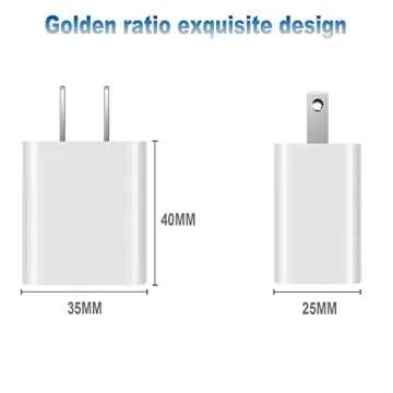 USB Wall Charger Block 2Pack Dual Port Cube Plug Power Charging Adapter Brick for Apple iPhone 15/14/13/12/XS Max/XR/X/8/8 Plus/7/6S/6S Plus/6/SE/5S/5C/iPad Mini/Air/Samsung Galaxy Kindle Fire LG