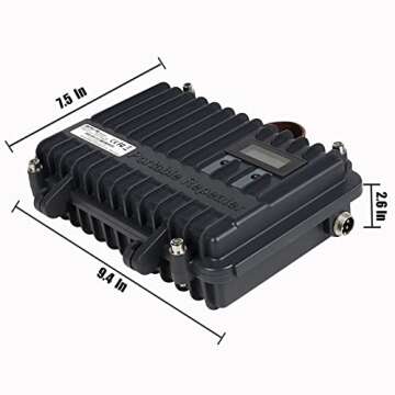 Retevis RT97 GMRS Repeater, Full Duplex Portable Radio Repeater with LCD Screen, High Power Mini Compact Repeater for Camping Hunting(1 Pack)