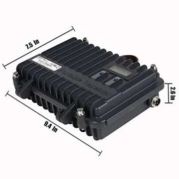 Retevis RT97 GMRS Repeater, Full Duplex Portable Radio Repeater with LCD Screen, High Power Mini Compact Repeater for Camping Hunting(1 Pack)