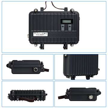 Retevis RT97 GMRS Repeater, Full Duplex Portable Radio Repeater with LCD Screen, High Power Mini Compact Repeater for Camping Hunting(1 Pack)