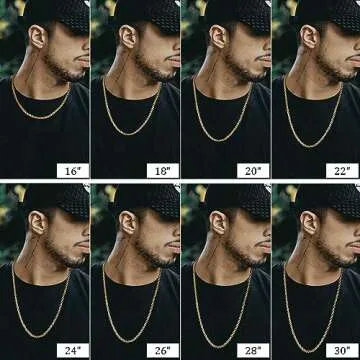 FIBO STEEL 18k Gold Plated Stainless Steel Necklace