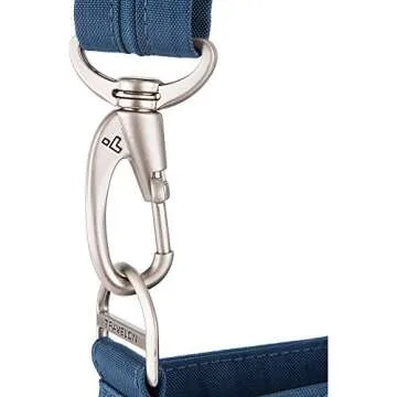 Travelon Anti-Theft Quilted North South Bag - Medium Nylon Crossbody for Travel & Everyday - (Smoke/Teal Interior)