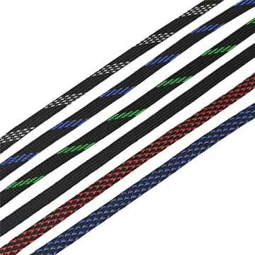 30ft PET Expandable Wire Cable Sleeve - Durable Protection