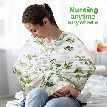 Soft Multi-Use Baby Car Seat Cover & Nursing Scarf