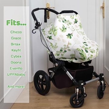 Soft Multi-Use Baby Car Seat Cover & Nursing Scarf