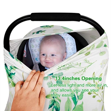 Soft Multi-Use Baby Car Seat Cover & Nursing Scarf