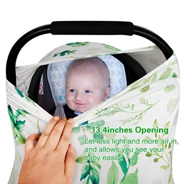 Soft Multi-Use Baby Car Seat Cover & Nursing Scarf