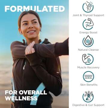 Nutrivein Organic Sea Moss 1600mg Plus Bladderwrack & Burdock - 120 Capsules - Prebiotic Super Food Boosts The Immune System & Digestive Health - Thyroid, Healthy Skin, Keto Detox, Gut, Joint Support