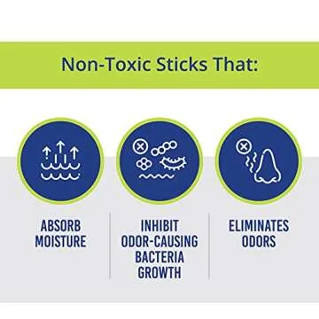 Glovestix Non-Toxic Shoe Deodorizer for Sports Gear