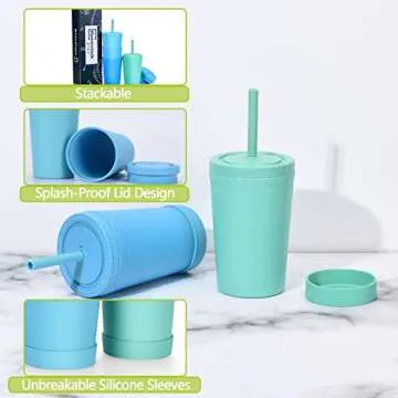 Eco-Friendly Homestockplus Wheat Straw Drinking Cups