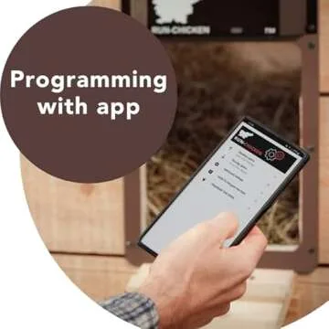 RUN-CHICKEN Door (Special Edition) Automatic Chicken Coop Door, Chicken Coop Door, Battery Powered, Run Chicken Automatic Door, Aluminum, Automatic Chicken Door Opener Model T50 (CAMO Brown)