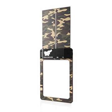 RUN-CHICKEN Door (Special Edition) Automatic Chicken Coop Door, Chicken Coop Door, Battery Powered, Run Chicken Automatic Door, Aluminum, Automatic Chicken Door Opener Model T50 (CAMO Brown)