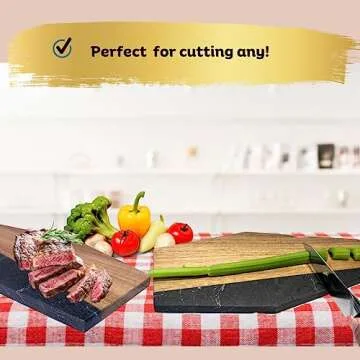 CASKKA Marble and Acacia Wood Coffin Charcuterie Board - Coffin Shaped Charcuterie Board - Coffin Tray - Coffin Serving Tray - Halloween Charcuterie Board - Charcuterie Boards with Handle