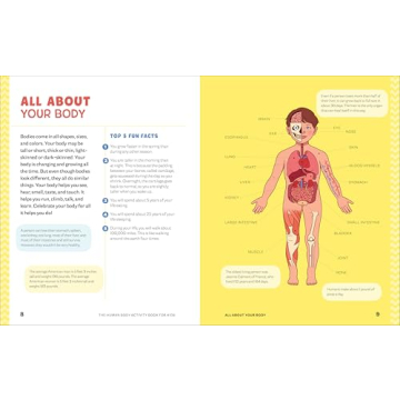 Human Body Activity Book for Kids - Fun Learning for Ages 6-8