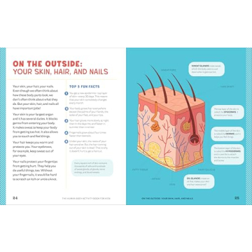 Human Body Activity Book for Kids - Fun Learning for Ages 6-8
